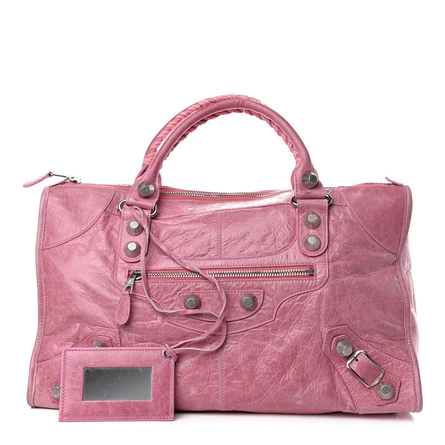 Agneau Giant 21 Silver Hardware Work Bubblegum
