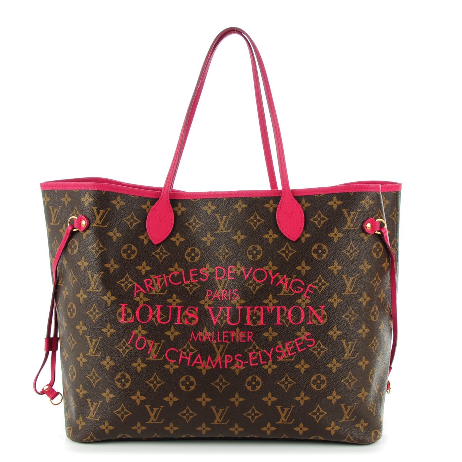 Louis Vuitton Monogram Articles de Voyage Ikat Neverfull GM Rose Indien 1 of 8