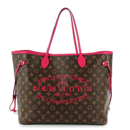Louis Vuitton Monogram Articles de Voyage Ikat Neverfull GM Rose Indien 1 of 8