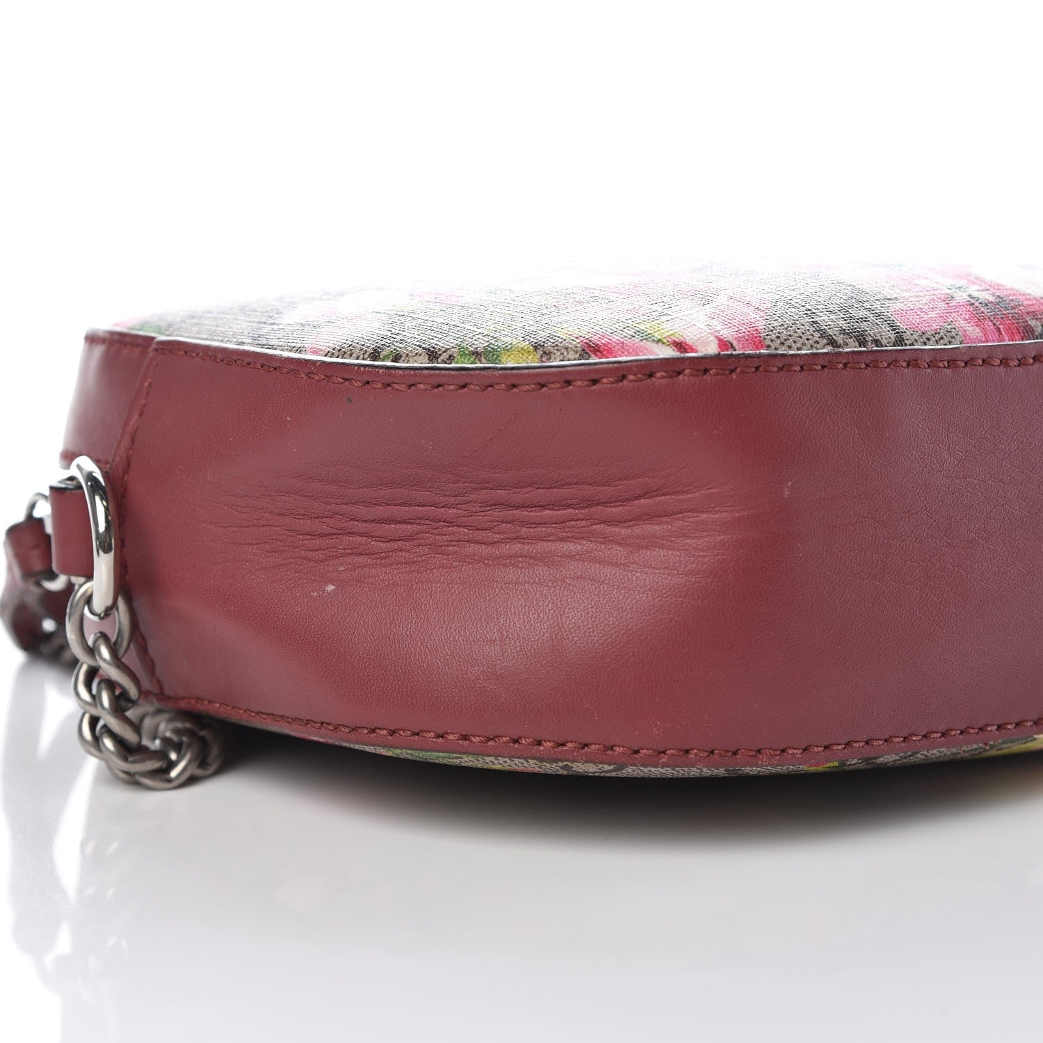 Gucci GG Supreme Monogram Blooms Mini Chain Shoulder Bag Beige Multicolor Dry Rose 10 of 10