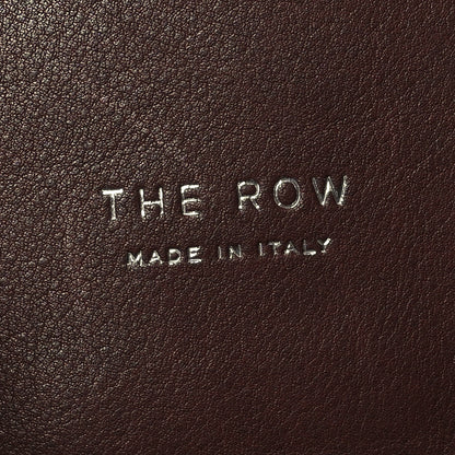 The Row Polished Saddle Calfskin Soft Margaux 12 Dark Brown 6 of 9