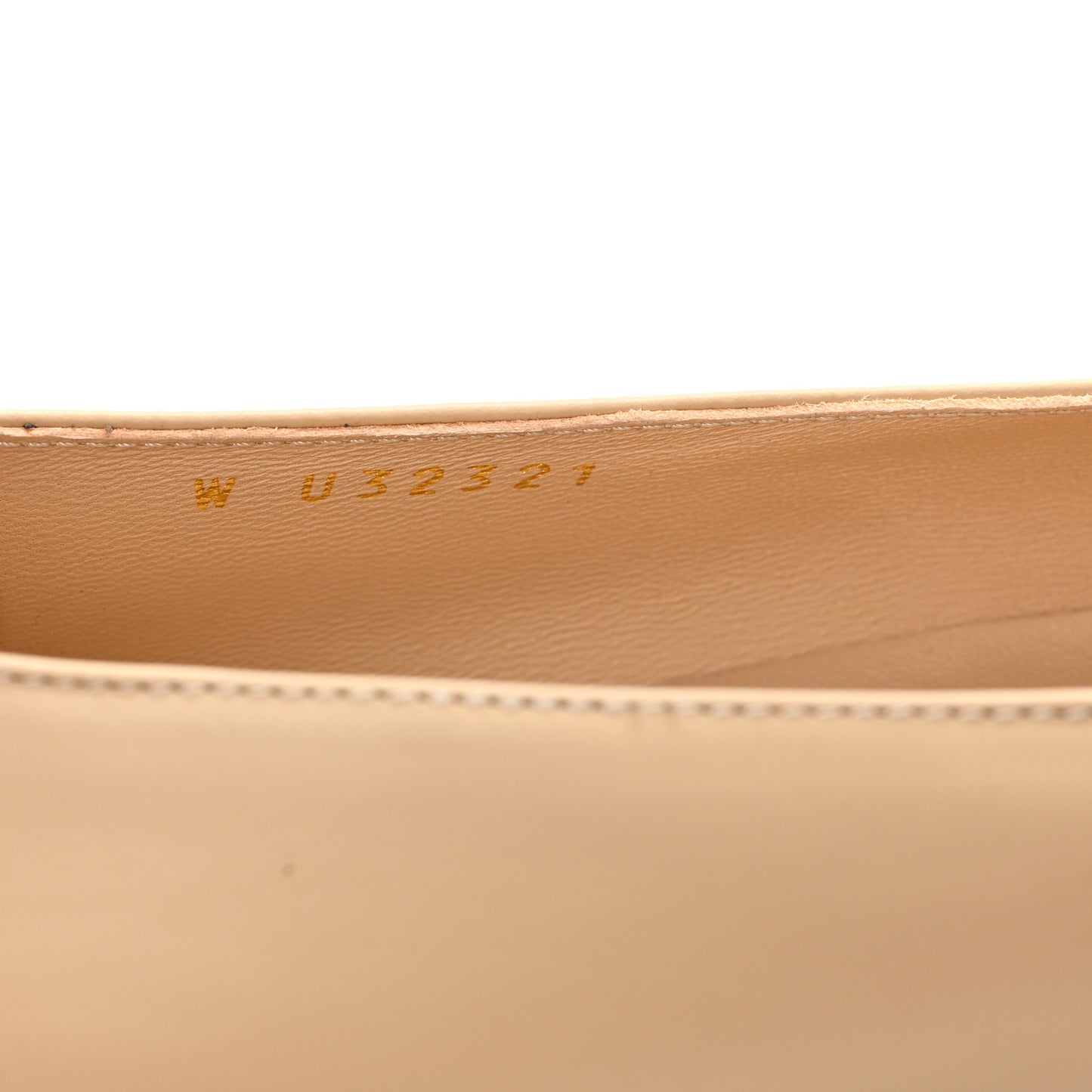 Lambskin Cap Toe CC Uniform Ballerina Flats 39.5 Beige Black