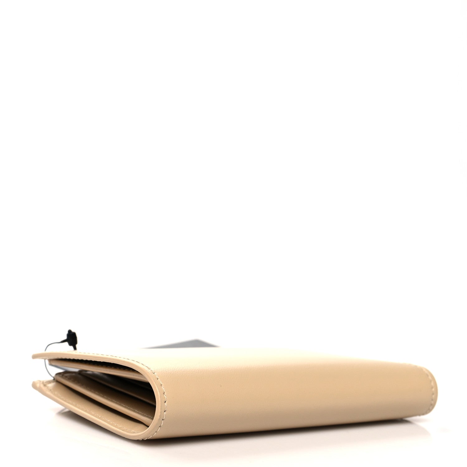 Saint Laurent Calfskin Monogram Bi-Fold Zipped Wallet Nude Powder 4 of 9