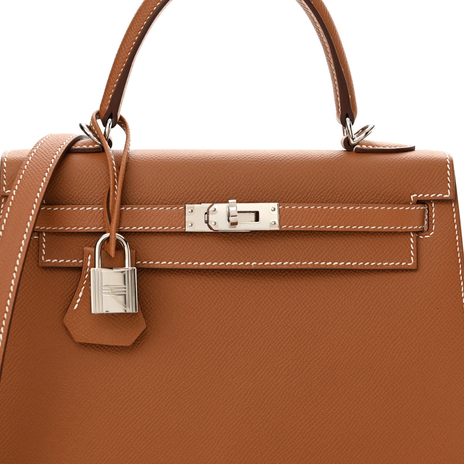 Hermes Epsom Kelly Sellier 25 Gold 8 of 12