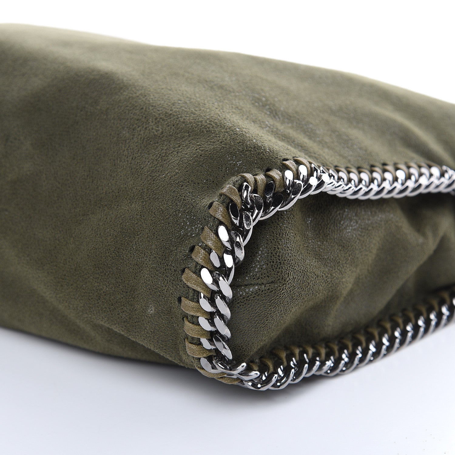 Stella McCartney Shaggy Deer Falabella Fold Over Tote Olive 8 of 9