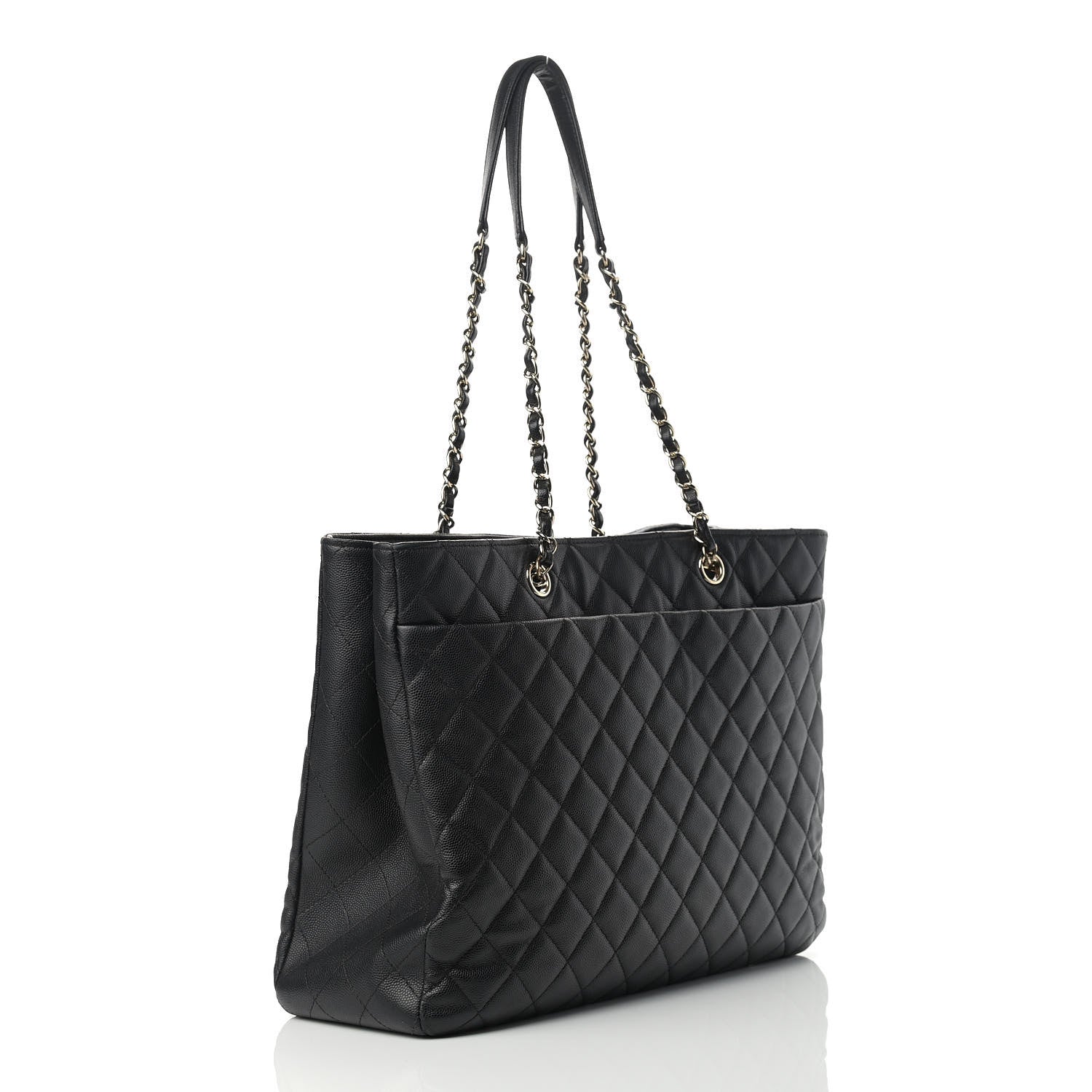Chanel Caviar Quilted Large Shopping Tote Black 3 of 16