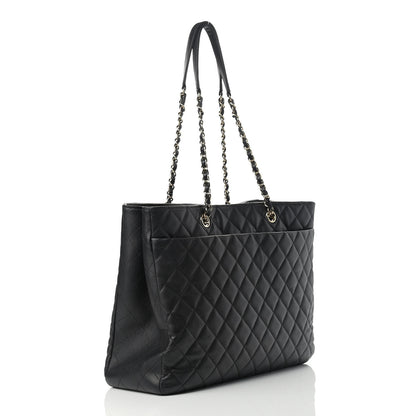 Chanel Caviar Quilted Large Shopping Tote Black 3 of 16