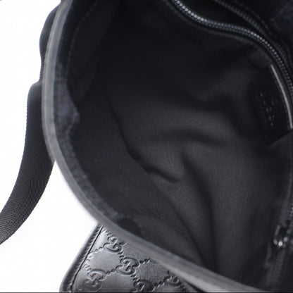 Gucci Guccissima Flat Messenger Bag Black 8 of 8