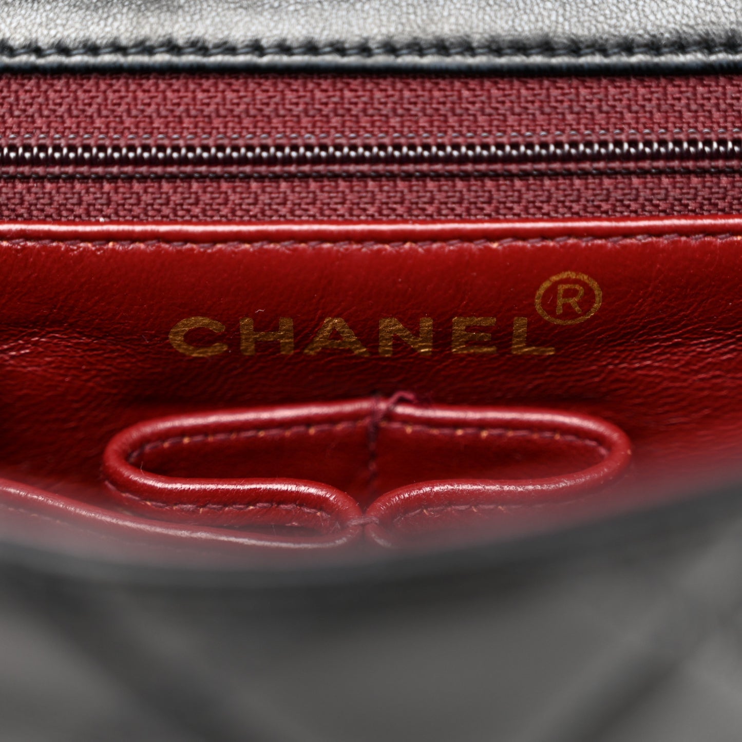 Lambskin Quilted Mini Square Flap Bag Black