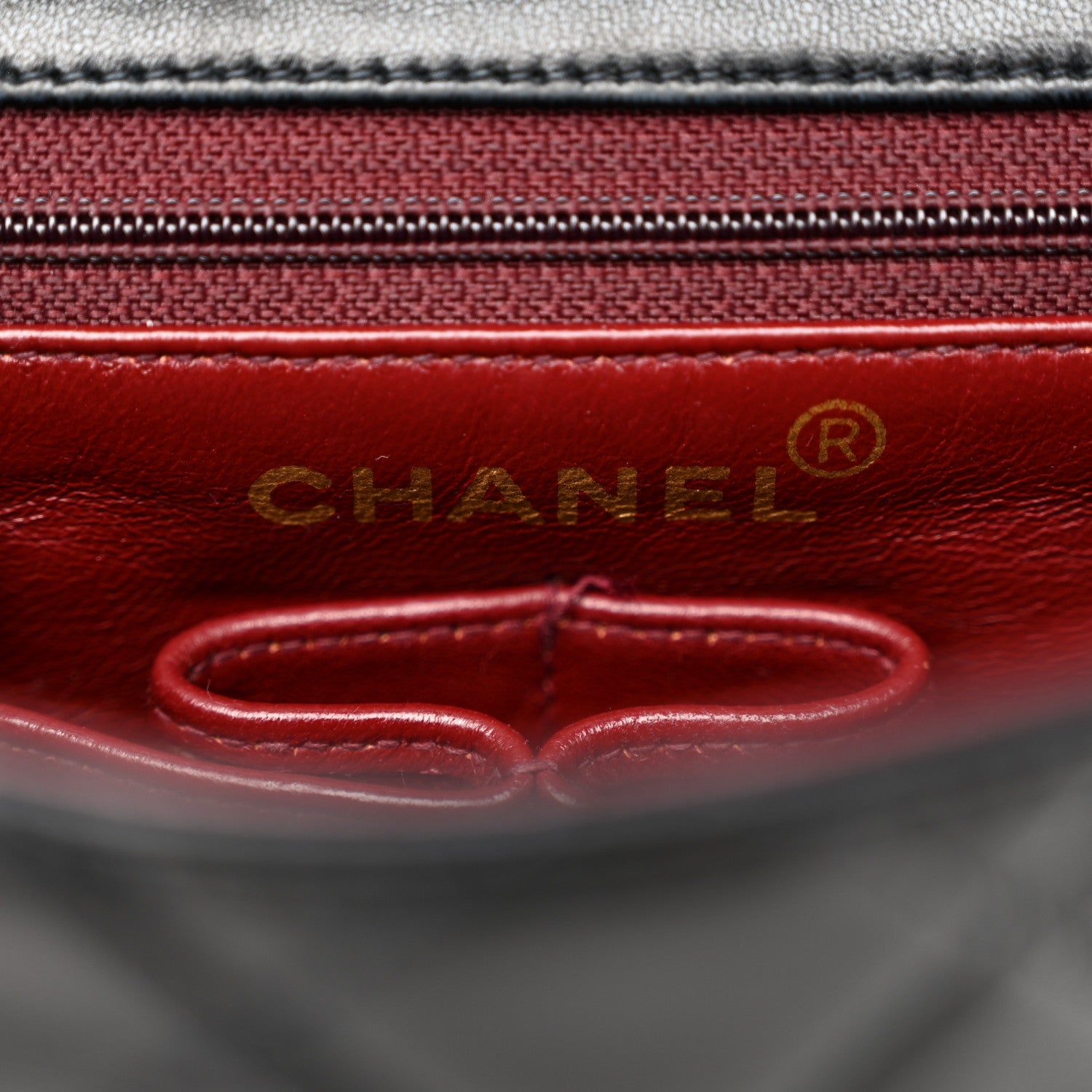 Chanel Lambskin Quilted Mini Square Flap Bag Black 6 of 14