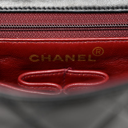 Chanel Lambskin Quilted Mini Square Flap Bag Black 6 of 14