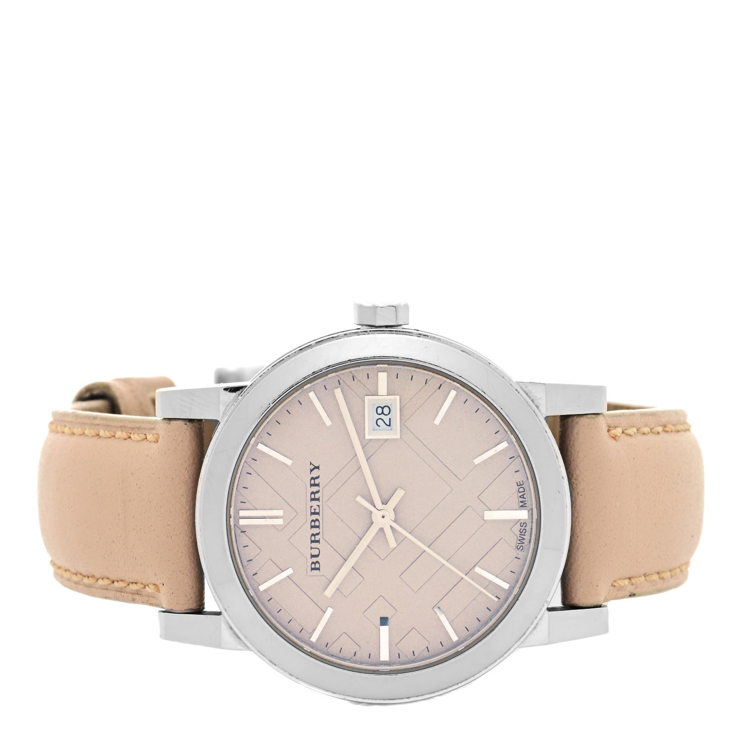 Burberry Stainless Steel Calfskin 34mm Quartz Watch Beige BU9107 2 of 5