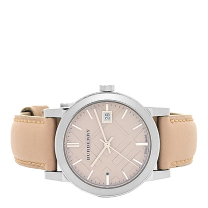 Burberry Stainless Steel Calfskin 34mm Quartz Watch Beige BU9107 2 of 5