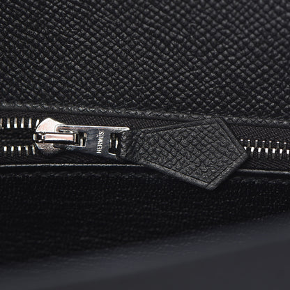 Hermes Epsom Kelly Sellier 25 Black 28 of 38