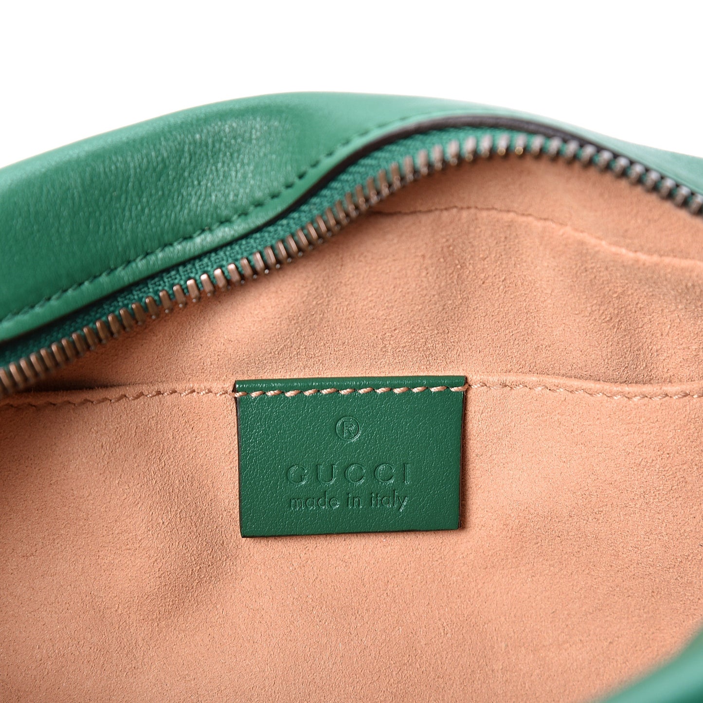 Calfskin Matelasse Small GG Marmont Chain Shoulder Bag Emerald Green