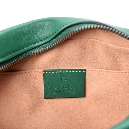 Gucci Calfskin Matelasse Small GG Marmont Chain Shoulder Bag Emerald Green 8 of 10