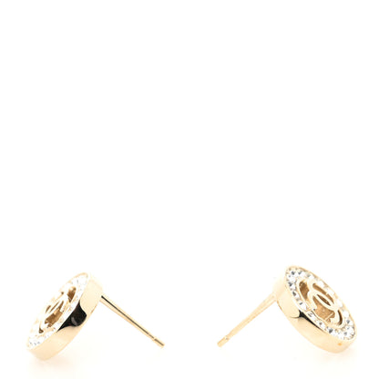 Chanel Metal Crystal Bow-tiful CC Earrings Gold 3 of 4
