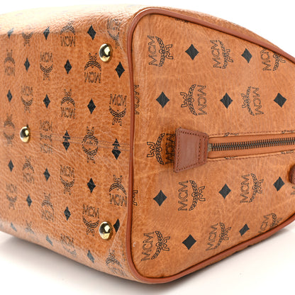 MCM Visetos Essential Boston Bag Cognac 9 of 11