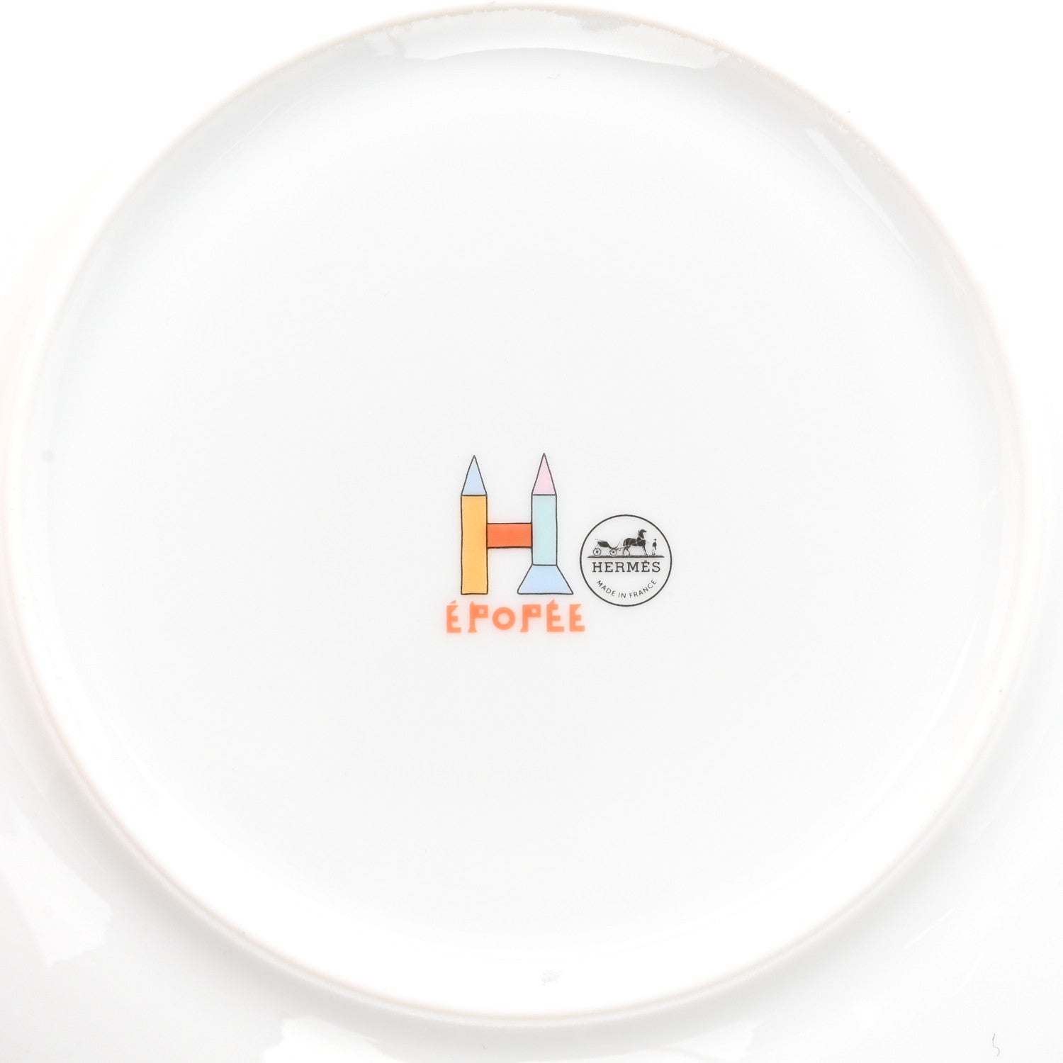 Hermes Porcelain Epopee Set of 2 9 of 10