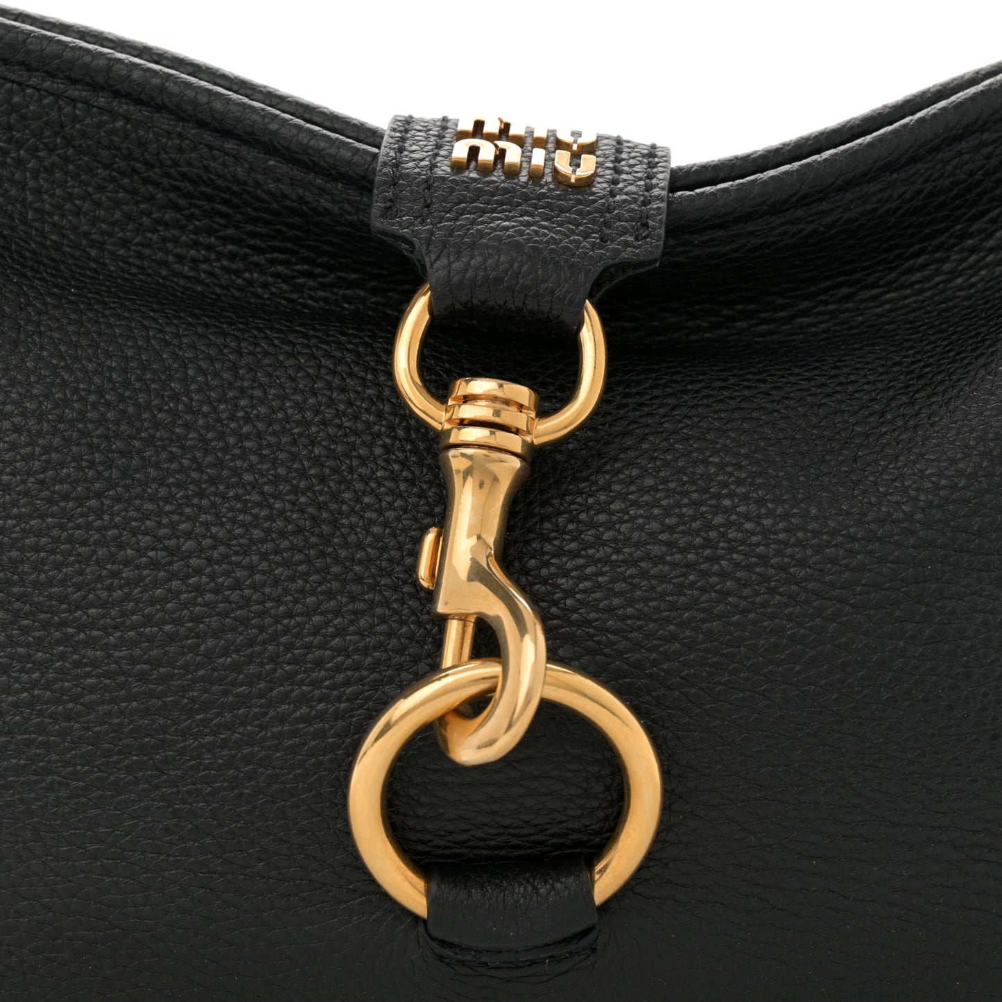 Vitello Daino Shoulder Bag Black