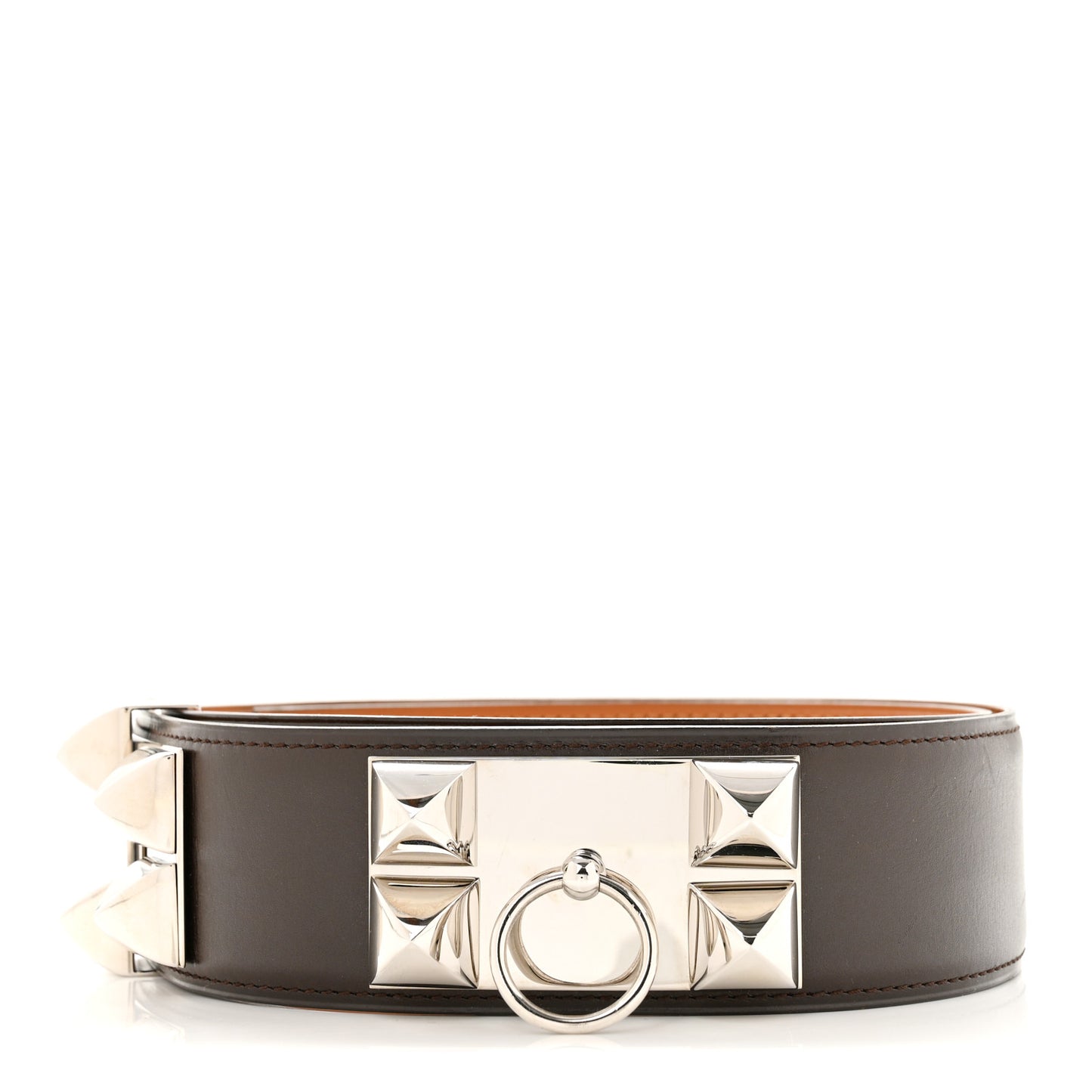 Box Collier De Chien CDC 50mm Belt 85 34 Chocolate