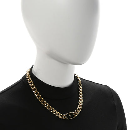 Christian Dior Metal 30 Montaigne Necklace Gold 2 of 5