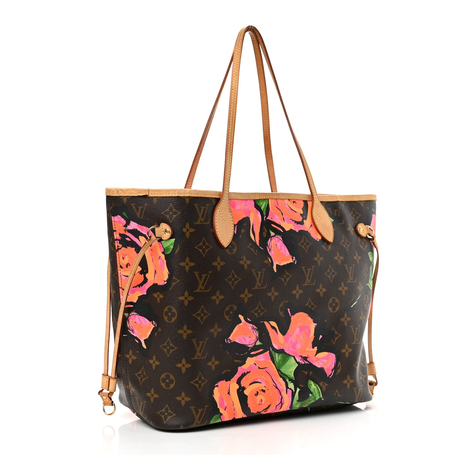 Louis Vuitton Monogram Roses Neverfull MM 3 of 10