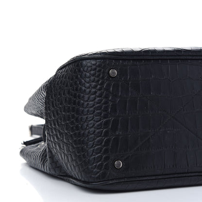 Mulberry Crocodile Embossed Hampstead Black 7 of 8