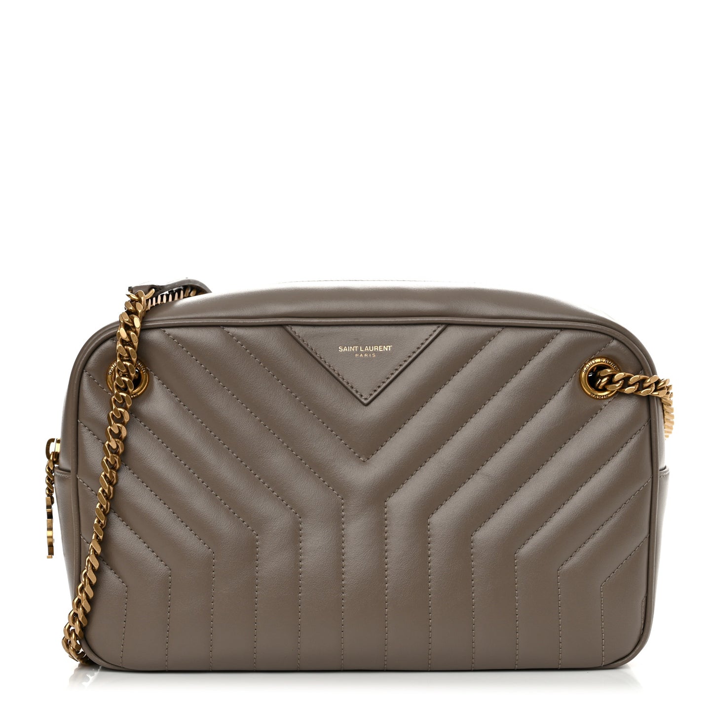 Calfskin Matelasse Joan Camera Bag Taupe