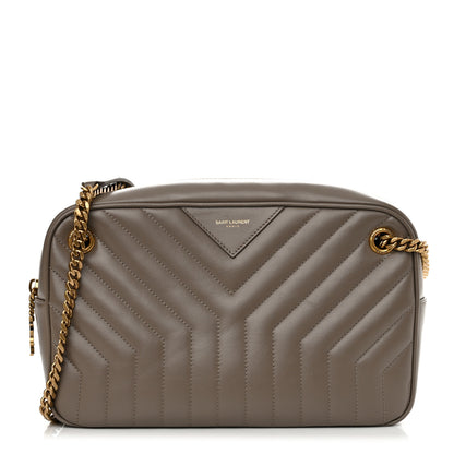 Saint Laurent Calfskin Matelasse Joan Camera Bag Taupe 1 of 11