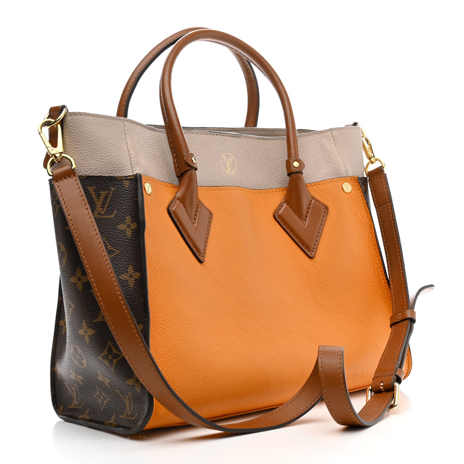 Louis Vuitton Calfskin Monogram On My Side Summer Gold 5 of 41
