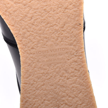 Louis Vuitton Calfskin Suede Mens Abbesses Sneakers 9 Black 8 of 10