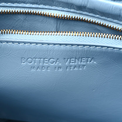 Bottega Veneta Calfskin Foulard Intreccio Kalimero Città Shoulder Bag Ice 6 of 10