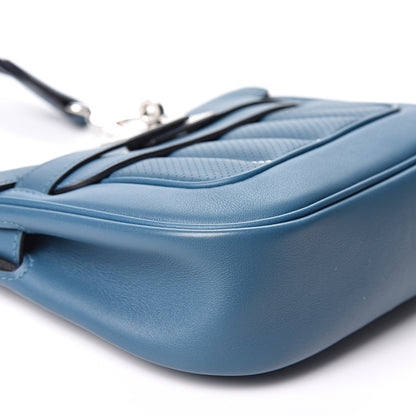 Hermes Veau Swift Mini Sac Berline Bleu Thalassa 8 of 9