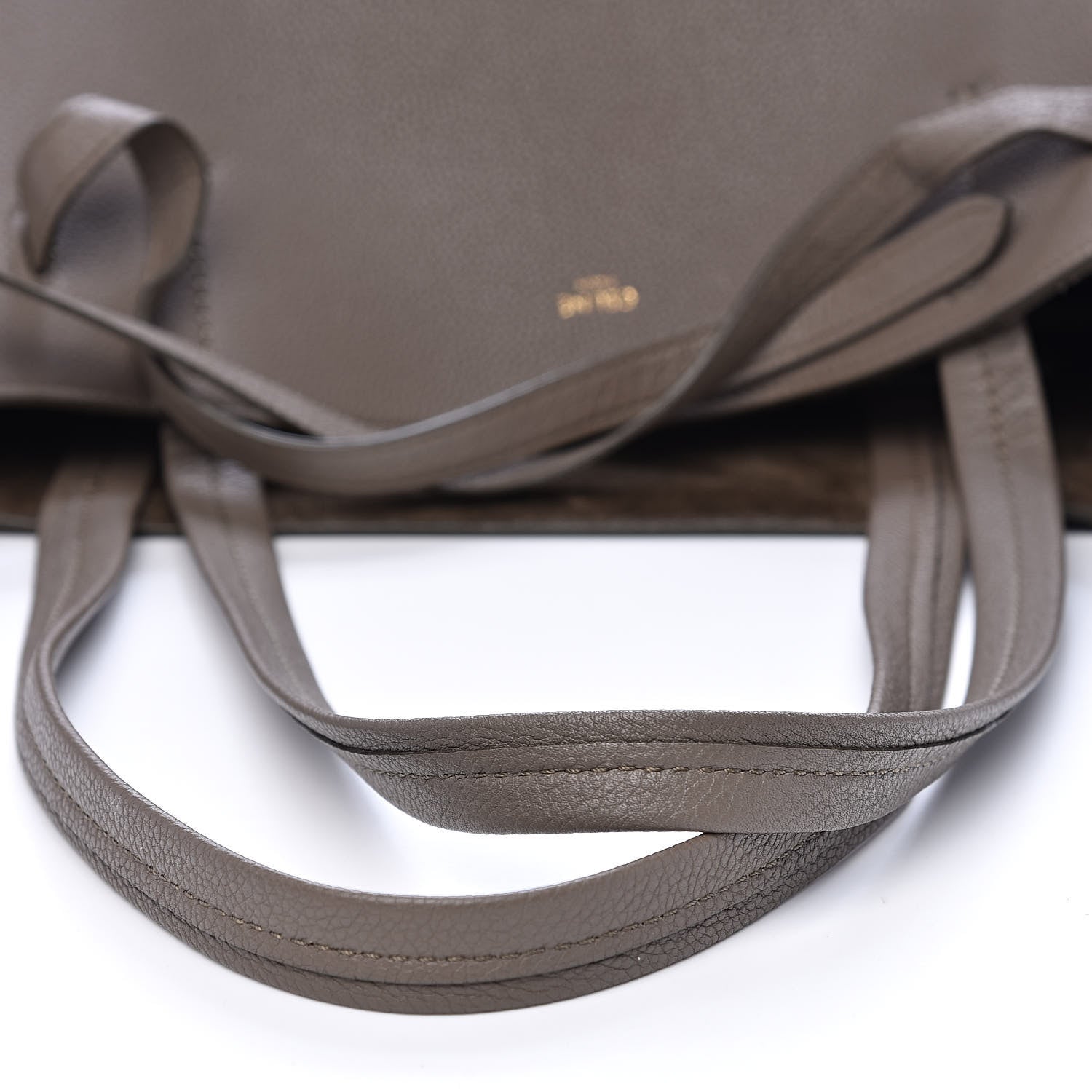 Celine Soft Grained Calfskin Small Belt Cabas Phantom Taupe 13 of 15