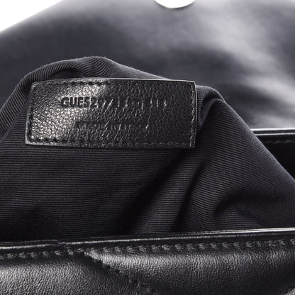 Saint Laurent Calfskin Y Quilted Monogram Medium Loulou Satchel Black 7 of 11