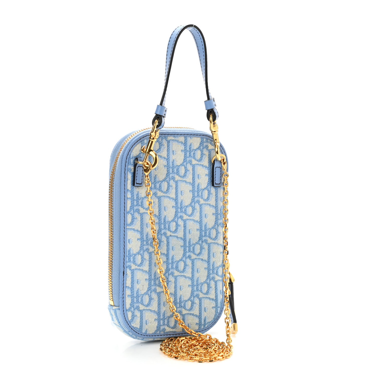 Christian Dior Oblique 30 Montaigne Phone Holder Cornflower Blue 3 of 8