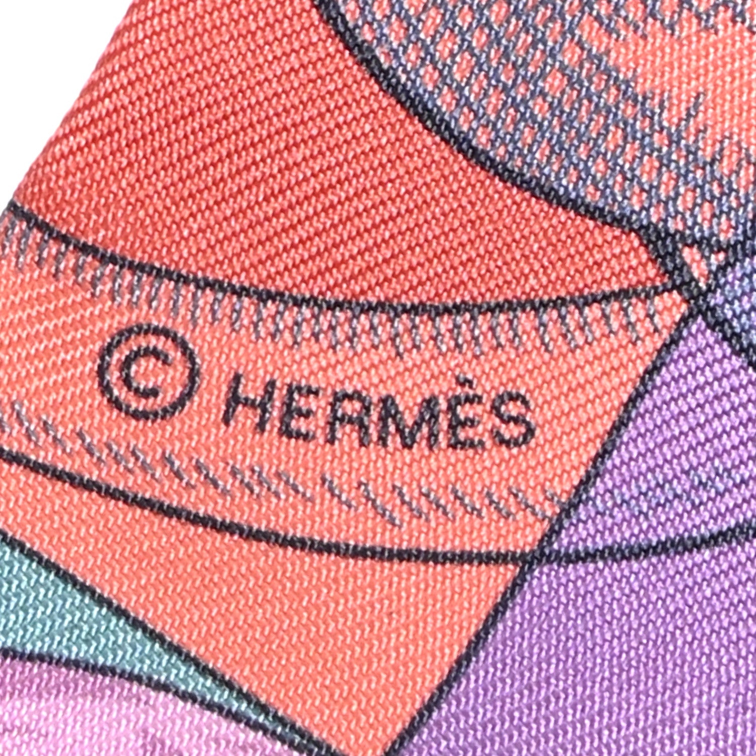 Hermes Silk Cavalleria d'etriers Twilly Celadon Bleu Vieux Rose 3 of 13