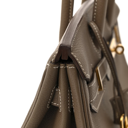 Hermes Togo Birkin 30 Etoupe 12 of 13