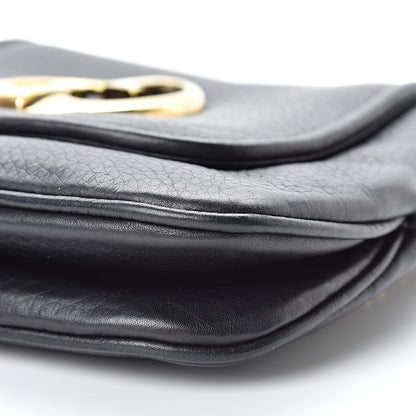 Gucci Pebbled Calfskin Small 1973 Chain Shoulder Bag Black 10 of 15
