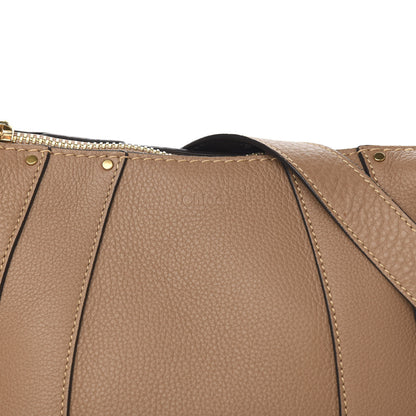 Chloe Grained Calfskin Small Hayley Hobo Nut 8 of 8