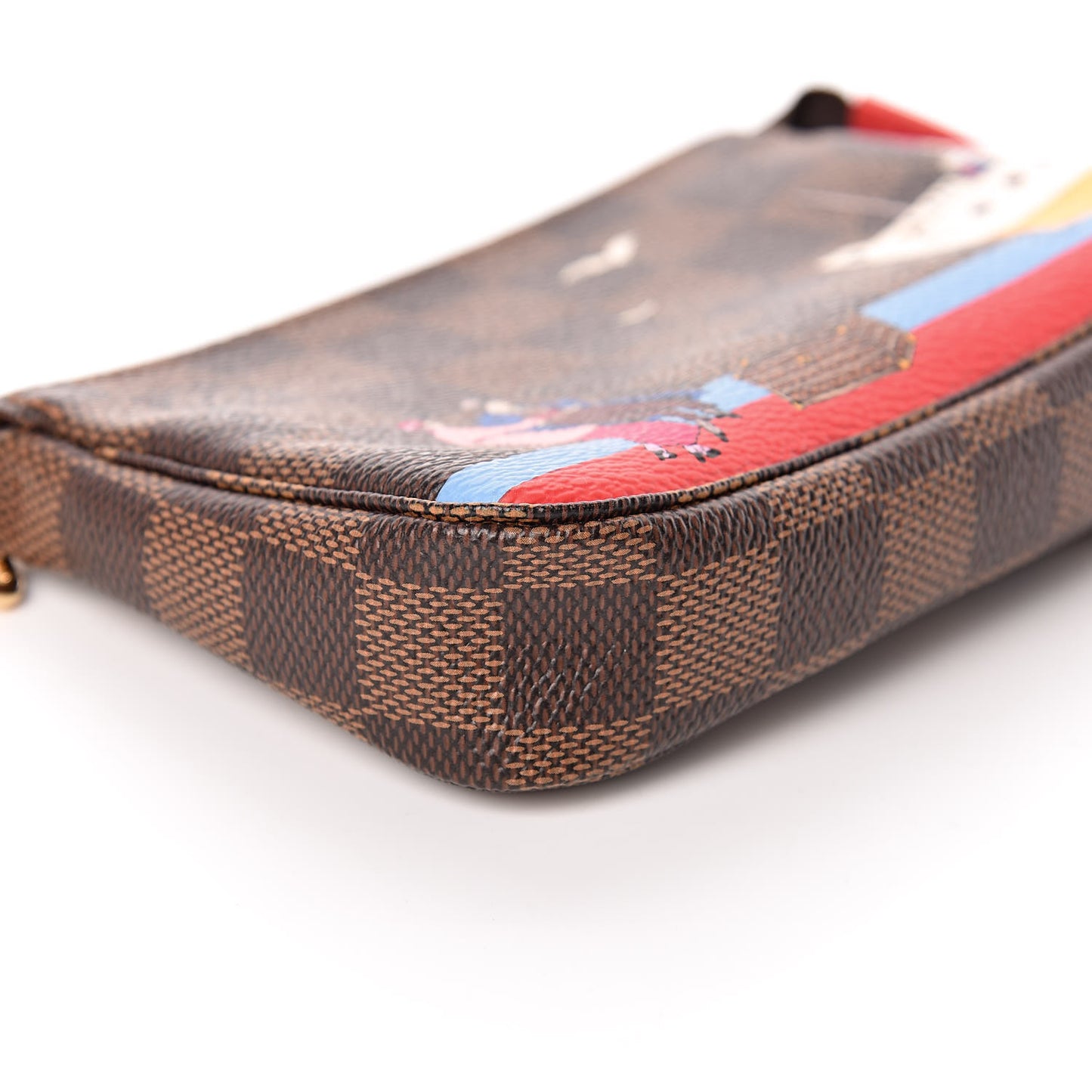 Damier Ebene 2016 Christmas Animation Mini Pochette Accessories