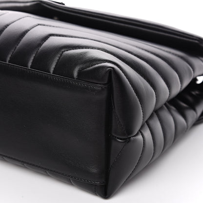 Saint Laurent Calfskin Y Quilted Monogram Medium Loulou Chain Satchel Black 10 of 10