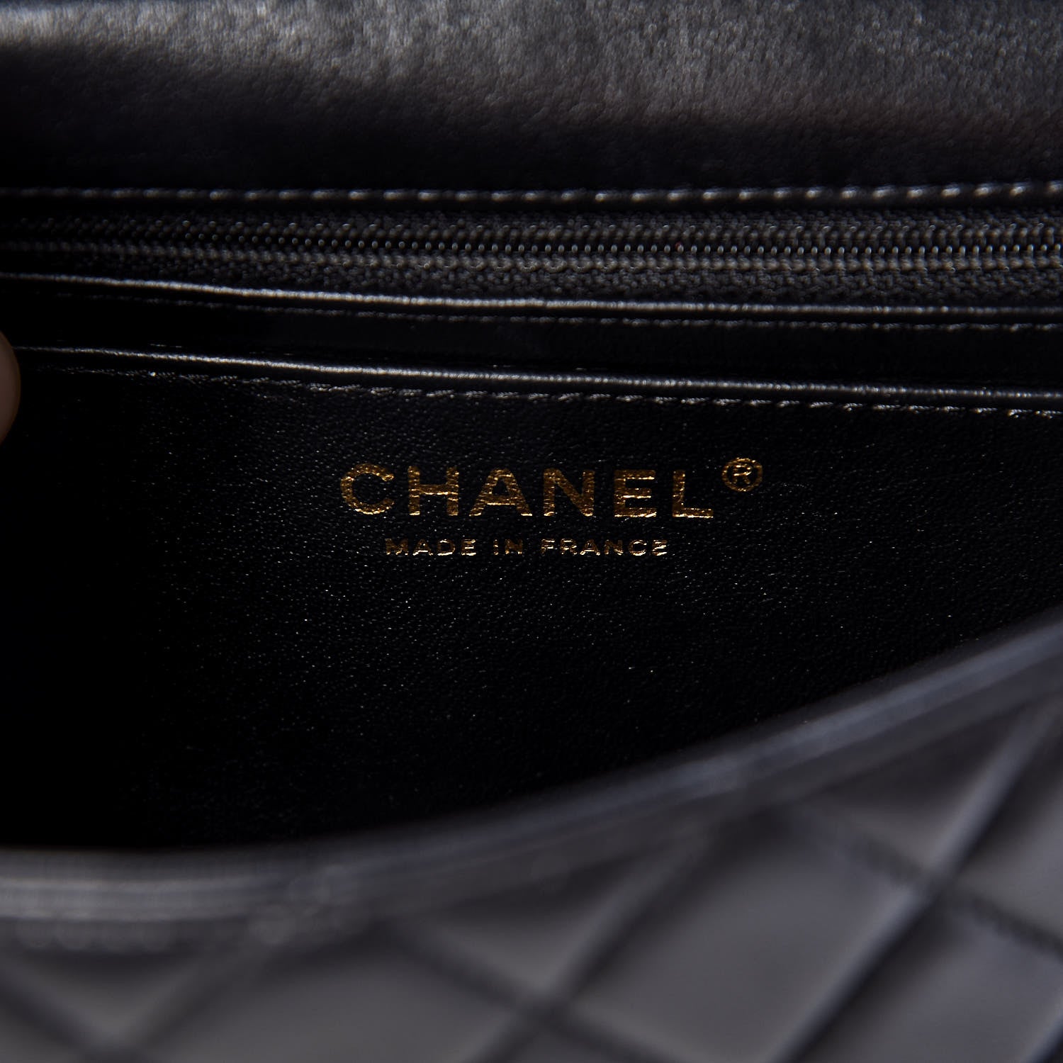 Chanel Lambskin Quilted Mini Rectangular Flap Black 6 of 9