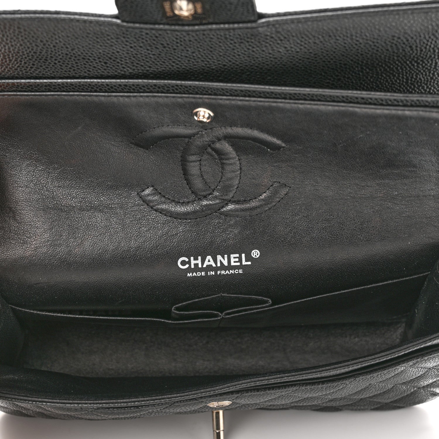 Chanel Caviar Quilted Medium Double Flap Black 5 of 13