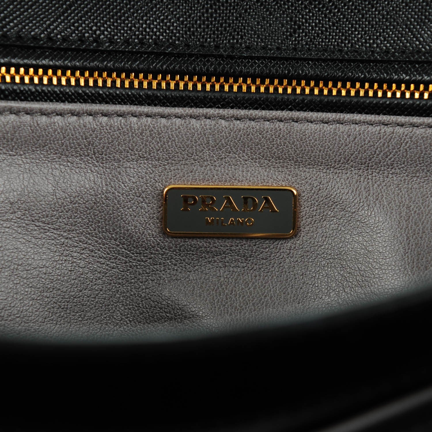 Prada Saffiano Lux Flap Clutch Nero Black 5 of 7