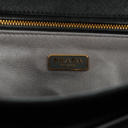 Prada Saffiano Lux Flap Clutch Nero Black 5 of 7