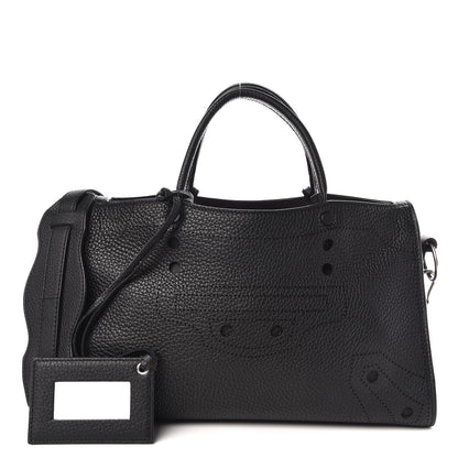 Balenciaga Veau Grana Perforated Blackout Hardware S City Black 1 of 7