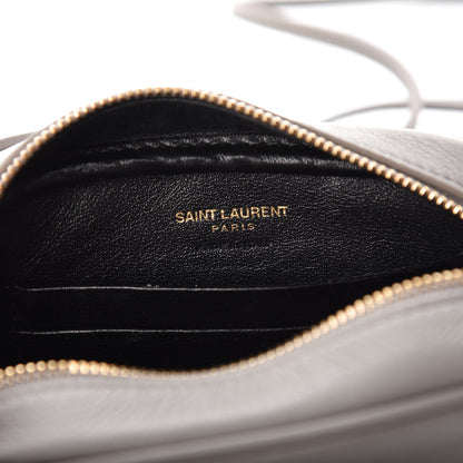 Saint Laurent Nappa Monogram Blogger Bag Oyster Grey 6 of 9