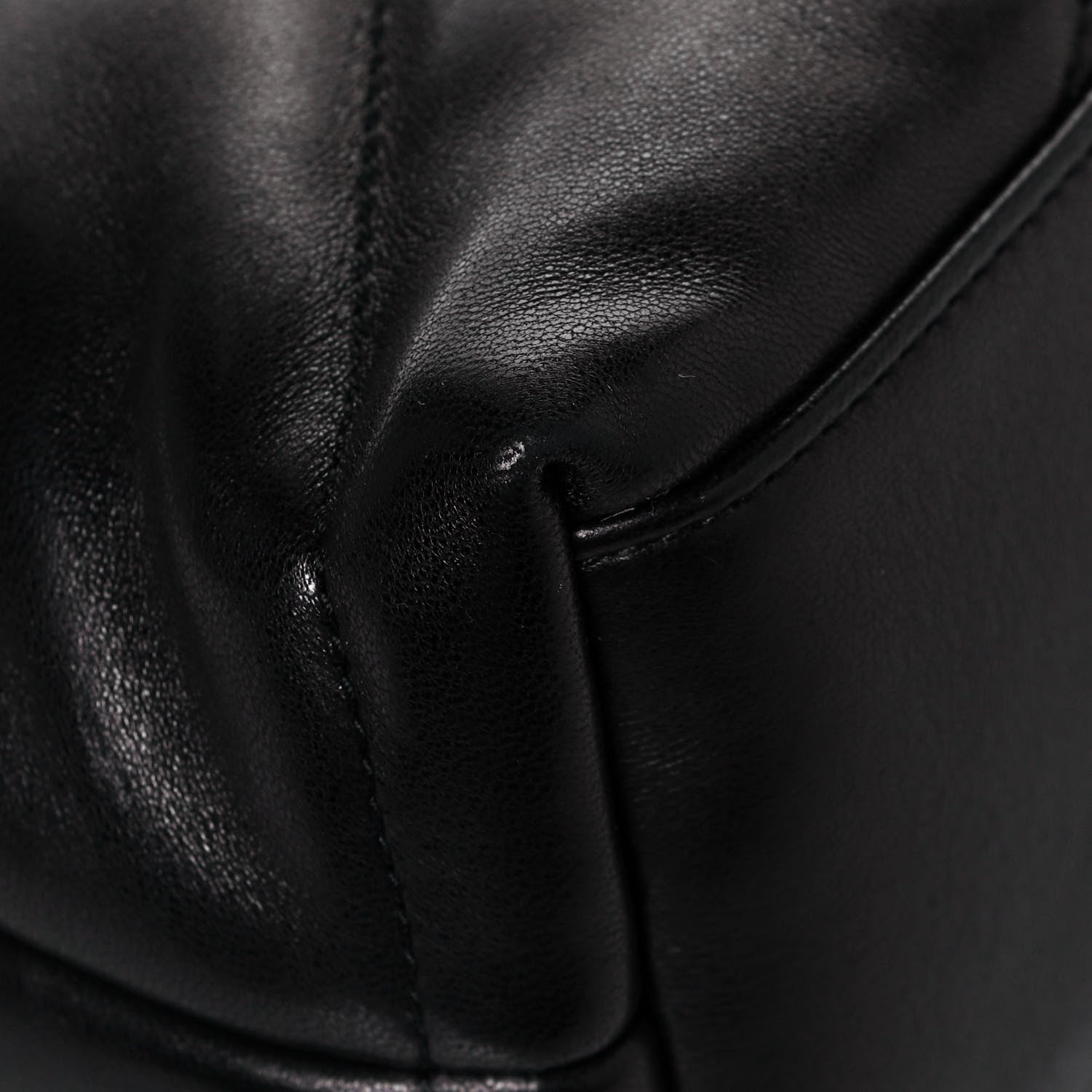 Saint Laurent Lambskin Quilted Small Loulou Puffer Monogram Chain Satchel Black 11 of 12